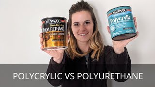 Polycrylic or Polyurethane How and When to Apply  This or That DIY  Wood Finishing Basics [upl. by Reyotal187]