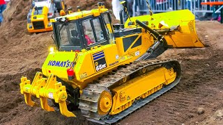 RC MODEL DOZER RC TRACK LOADER SPECIAL KOMATSU FUMOTEC LIEBHERR PREMACON CAT SCALEART RC4WD [upl. by Aida737]