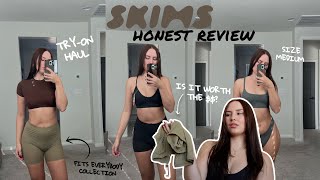 Skims tryon haul HONEST review  first impressions  FITS EVERYBODY collection [upl. by Rehtaef]