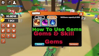 How to use GEMS amp SKILL GEMS in 😤Breath😤 1 Blade Slayer UPD  Roblox bladeslayer roblox [upl. by Nnywg]