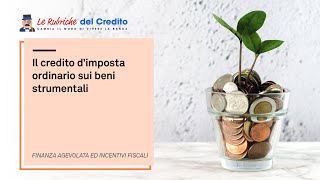 Il credito dimposta ordinario su beni strumentali caratteristiche di base [upl. by Laundes]