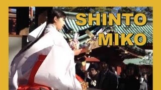 Japan Shinto Miko 巫女 Blessing Ceremony on New Years Day [upl. by Eiser]