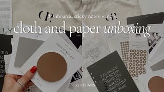 Cloth and Paper Planner Haul  Dashboards Sticky Notes  More [upl. by Doownyl]