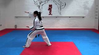 Joong Gun Tul and basic movements for grading to 3rd kup [upl. by Vern]