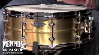 Craviotto 14 x 55 Masters Metal AK Brass Snare Drum CRAKBRASS551440 [upl. by Aeiram]