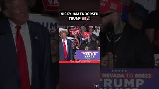 Nicky Jam amp Donald Trump trump2024 nickyjam latinosfortrump latino [upl. by Nedia]