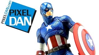 Kotobukiya Marvel NOW Avengers Captain America ArtFX 110 Scale Statue Video Review [upl. by Saint]