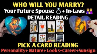 Who Will You Marry Future Spouse Pick a Card  In Laws Tarot Card Reading Hindi Tarot Universe 111 [upl. by Gottwald478]