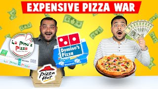 Trying Expensive Pizza  Dominos Pizza Vs Pizza Hut Vs La Pinoz Pizza Challenge  Viwa Food World [upl. by Artemas926]