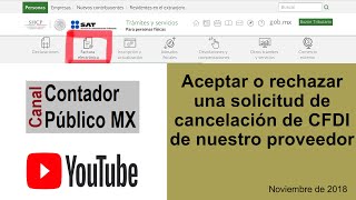 Tutorial Aceptar o rechazar una solicitud de cancelación de CFDI 33 o 40  Factura Electrónica [upl. by Aneehsram]