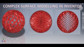 Complex Surface Modelling in Inventor  Surface Modelling in Inventor  Inventor 3d drawing Cad [upl. by Nunes]