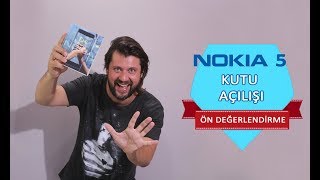 Nokia 5 Kutu Açılışı ve Ön Değerlendirme Türkiyede bir ilk [upl. by Ennaehr]