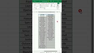 Comparer 2 listes rapidement  Astuce Excel shorts [upl. by Ahsinor]