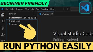 How to Run Python File in Visual Studio Code  Run Python in VSCode [upl. by Ylen]