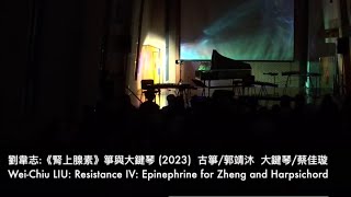 劉韋志：《腎上腺素》箏與大鍵琴 2023 WeiChiu LIU Resistance IV Epinephrine for Zheng and Harpsichord [upl. by Nivrek966]