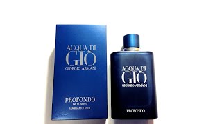 Armani Acqua Di Gio Profondo Final Review 2020 [upl. by Bonnell]