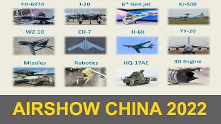 Zhuhai Airshow 2022 Highlights of Chinese Military Advancement [upl. by Annoeik]