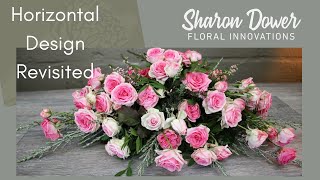 How to Make a Horizontal Design  Long and Low Table Arrangement  Wedding Table Arrangement [upl. by Nerag]