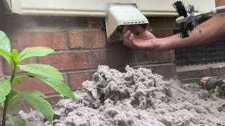 CLEANING a DRYER VENT Absolutely TERRIBLE Shape almetaldryervent dryer dryerventcleaning [upl. by Nilo]