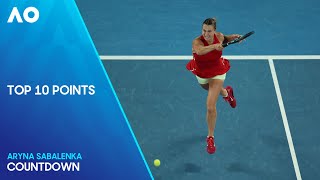 Aryna Sabalenka Top 10 Points  Australian Open 2024 [upl. by Hollington]