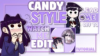 Full Candy style edit tutorial in alightmotion  How to Edit Candy Style  KomiSan Edit [upl. by Yekim304]