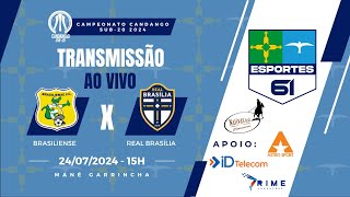 BRASILIENSE X REAL BRASÍLIA  CANDANGÃO SUB20 2024  FINAL [upl. by Denoting]