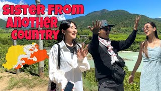 My Sister From Another Country🇧🇹 😅😂 Exploring Punakha Bhutan 🤩 inglishmaker bhutan [upl. by Lexis]