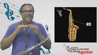 TUTORIAL EN SAXO ALTO ¿PORQUE NO PUEDO TOCAR LAS NOTAS AGUDAS [upl. by Leshia561]