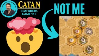 CATAN SEAFARERS  My Opponent is CRAZY for Hidden Treasure  Game 110 [upl. by Thomas523]