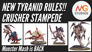 NEW Tyranid Rules Crusher Stampede Overview  Tyranid Tactica Ep 20 [upl. by Nalyt]