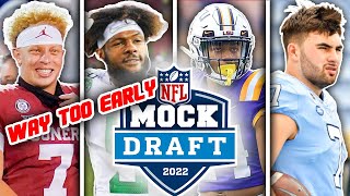 WAY TOO EARLY 2022 NFL First Round Mock Draft Post Draft [upl. by Adolphe527]