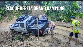 Rescue kereta orang kampung  PTO winch [upl. by Eirrotal117]