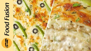 Chicken Lasagna with Creamy Sauce Recipe by Food Fusion [upl. by Baxie]