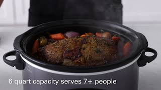 Slow Cooker  Hamilton Beach®  6 Quart Programmable Defrost Slow Cooker 33768 [upl. by Hirasuna952]