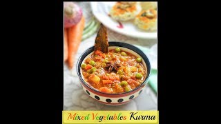 VEG KURMA RECIPE  VEG KORMA RECIPE  HOW TO MAKE RESTAURANT STYLE VEGETABLE KURMA RECIPE [upl. by Blayne981]