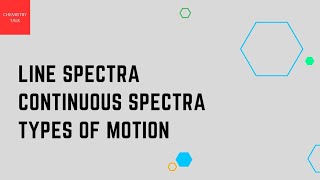 LINE SPECTRA CONTINUOUS SPECTRA TYPES OF MOTION EXPLAINED IN URDUHINDI [upl. by Groves]