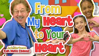 From My Heart to Your Heart  Graduation Song for Kids  Jack Hartmann [upl. by Rise646]