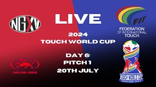 LIVE RUGBY TOUCH WORLD CUP  DAY 6 PITCH 1 [upl. by Pestana]