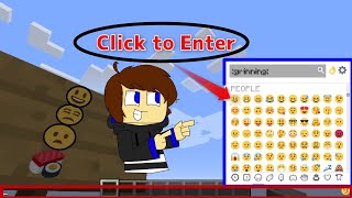 How To Write Emojis on the chat in Minecraft [upl. by Eilsehc]