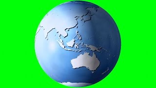 Green Screen Full HD Earth Rotation Animation [upl. by Jasisa]