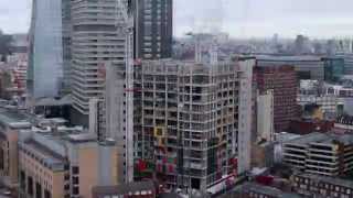 Timelapse video  building the new Cancer Centre at Guys March 2014 to February 2015 [upl. by Irianat]