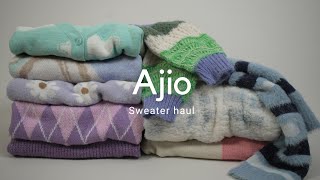 10 Cozy Sweaters From Ajio  Ajio Sweater Haul [upl. by Eniamrej]