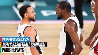 🇺🇸 USA vs Serbia 🇷🇸  Mens basketball FULL Semifinal  Paris Replays [upl. by Eladnor139]