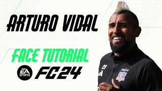 EA FC 24  ARTURO VIDAL FACE TUTORIAL  STATS COLOCOLO [upl. by Akimihs558]