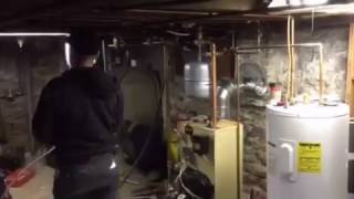 Oil Boiler Install Weil Mclain WGO2 [upl. by Pavla]