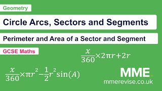 Geometry  Circle Arcs Sectors and Segments Video 2 [upl. by Aid]