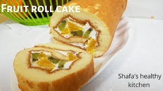 Strawberry Swiss Roll Recipe [upl. by Goraud]