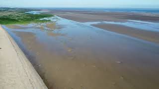 PresthavenPrestatyn sands North wales drone flight Haven site [upl. by Yraht]