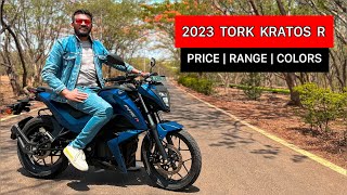 2023 Tork Kratos R Detailed Ride Review  Price Range Colors  Better than Revolt RV400 [upl. by Osmen]