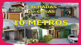 💥 FACHADAS de CASAS MODERNAS de 7 Metros de Frente 24 Ideas con PLANOS [upl. by Evan]